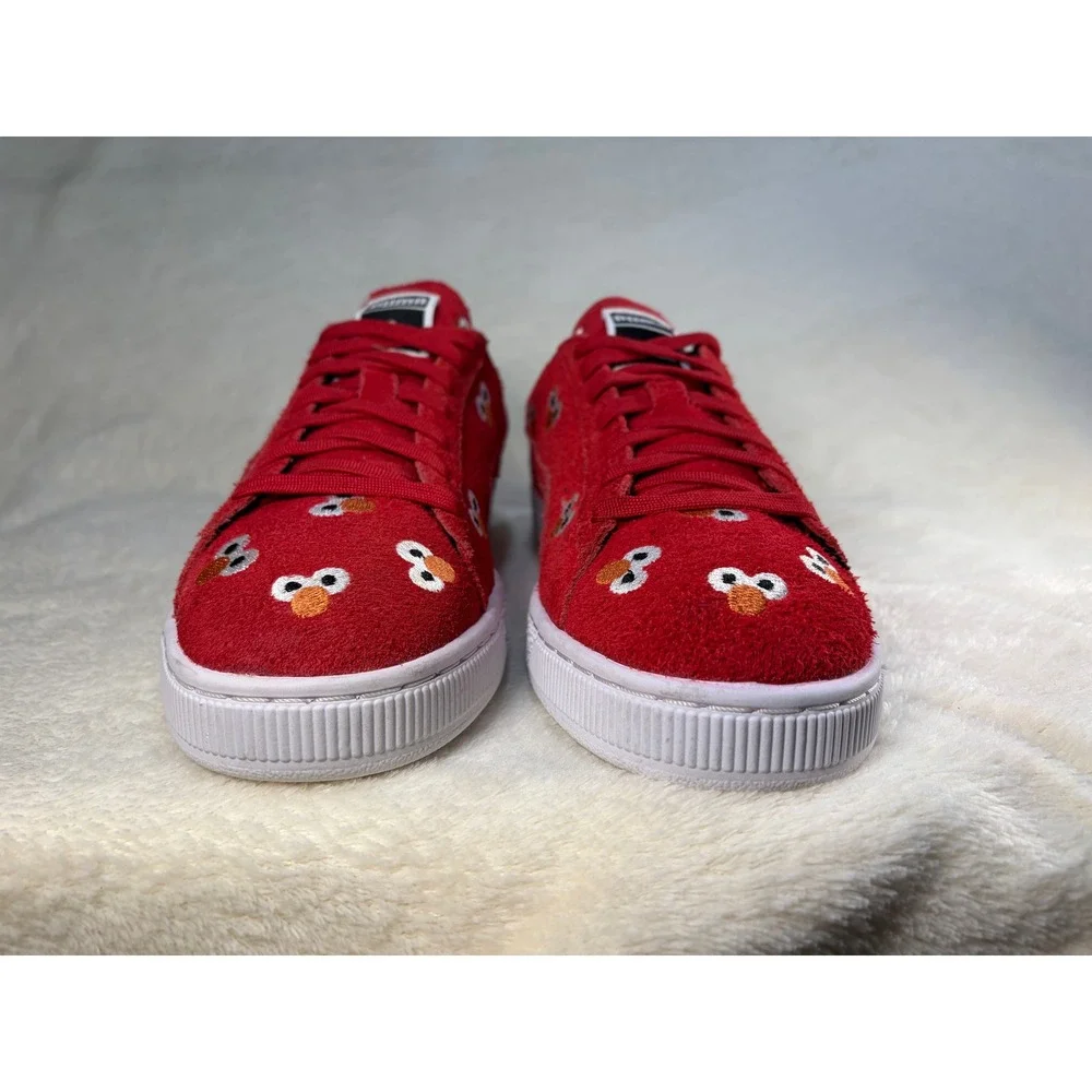 Puma x Sesame‎ Street Suede 50th Anniversary Elmo Sneakers Mens 10 Excellent